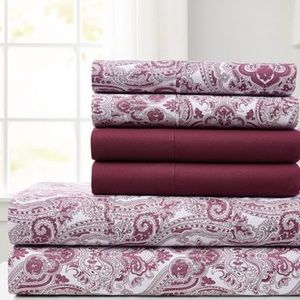 spirit linen Bedding - Anemone Jeweled Paisley6Piece Microfiber Sheet Set spirit linen Bedding - Anemone Jeweled Paisley6Piece Microfiber Sheet Set